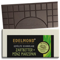 Gefüllte Tafel: Minz-Marzipan Bio & Fair