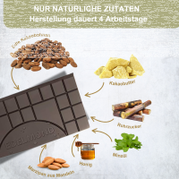 Gefüllte Tafel: Minz-Marzipan Bio & Fair
