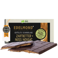 Gefüllte Haselnuss - Nougat Tafel, Bio & Fair