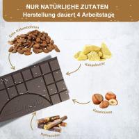 Gefüllte Haselnuss - Nougat Tafel, Bio & Fair