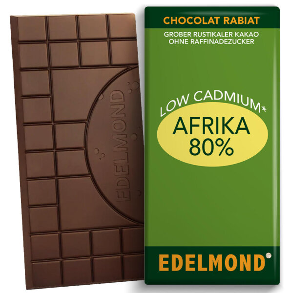 Afrika 80% Low Cadmium: Rustikaler Kakao & Kokosnektar