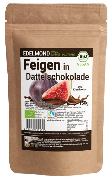 Feigen in "Nur Frucht"-Schokolade, Bio & Fair