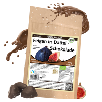 Feigen in Dattel-Roh-Schokolade, Bio & Fair