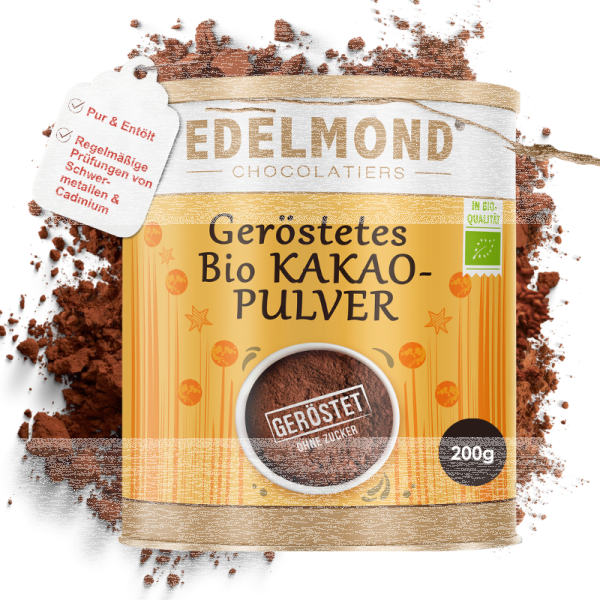 Bio Kakaopulver geröstet, alkalisiert Dose 200g