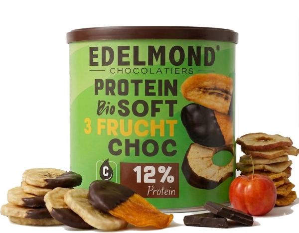 3 Sorten Bio: Apfel, Banane, Mango Protein-Choc  (200g)