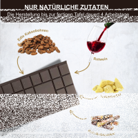 Rotwein Edelkakao Bio & FairtradeTafel