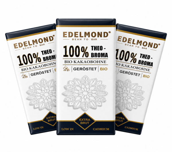 3 Tafeln 100 geröstet. Röstprofil Bio Theobroma Cacao