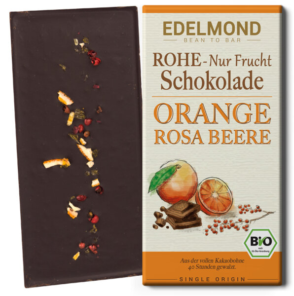 Rohe 75% "Nur Frucht" Orange/Rosa Beere. Bio+Fair