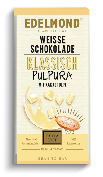 Weiße Schokolade PulPura, fruchtig zart
