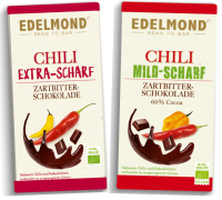 Chili Zartbitterschokolade Mild und Scharf, Bio Set