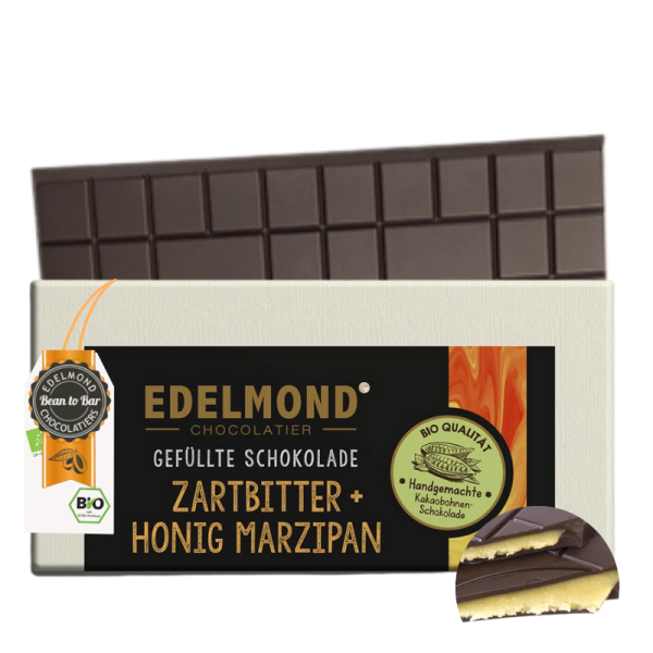 Gefüllte Honig-Marzipan-Tafel, Bio & Fair Cacao