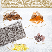 Ingwer-Kurkuma Roh Schokolade; Nur Frucht Bio & Fair