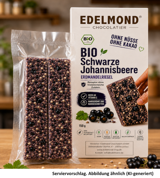 Johannisbeere Bio Riegel. Histaminbewusste Rezeptur ohne Nüsse. 150 g