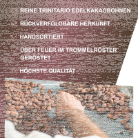 Kakaobohnen geröstet, mit Schale, Bio + Fair