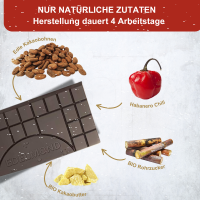 MILDE Chili Zartbitterschokolade, Bio+Fair