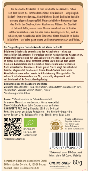 Neukölln Berlin Schokolade, Bio & Fair