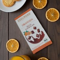 Milchschokolade mit Rohkostorange, Bio/Fair