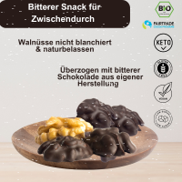 Walnuss in 100% Kakao. Bio Vegan extra bitter! 175g
