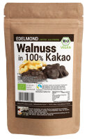 Walnuss in 100% Kakao. Bio Vegan