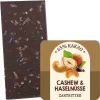 Maxvorstadt Nibs, Cashew &amp; Haselnuss Schokolade, Bio &amp; Fair Trade
