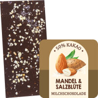 Au-Haidhausen Mandel &amp; Salzbl&uuml;te Schokolade. Bio &amp; Fair Trade