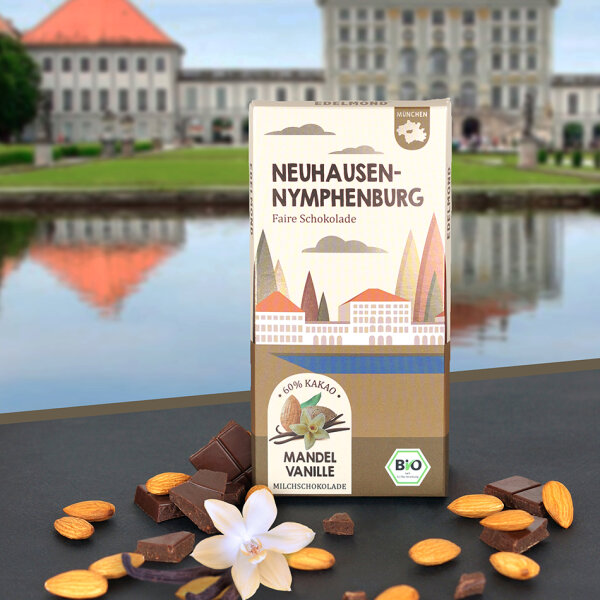 Neuhausen Mandel und Vanille Schokolade. Bio & Fair Trade