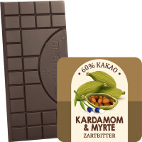 Berg am Laim Kardamom und Myrthe Schokolade. Bio &amp; Fair trade