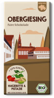 Obergiesing Pistazie &amp; Hagebutte Schokolade. Bio &amp; Fair trade