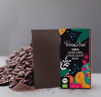 Kakaobohnen Stücke in 100 % Schokolade. BEAN TO BAR® - 75g