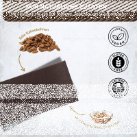 Kakaobohnen Stücke in 100 % Schokolade. BEAN TO...