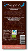 Chilli &amp; Rosa Beere Schokoladentafel. Biomarke: bean to bar