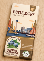 Düsseldorf Souvenir Bio Frucht Schokoladen Geschenk