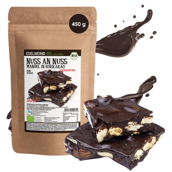Mandel Kakaobohnen Nussbruch, Bio 450 g