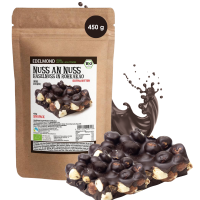 Haselnuss und Kakao 2 Zutaten - Bio Roh Nussbruch 450 g