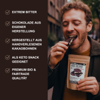 Mandel und Kakao 2 Zutaten - Bio Roh Nussbruch