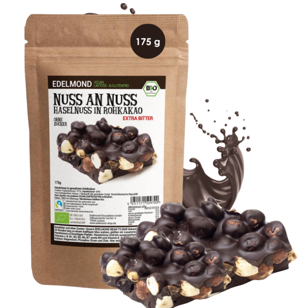 Haselnuss-Kakao Nussbruch, Bio