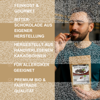 Rohe Dattel in 100% fairem Kakao