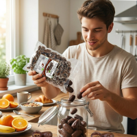 Bio Rohkost Dattel in 100% Schokolade Vakuum 400g
