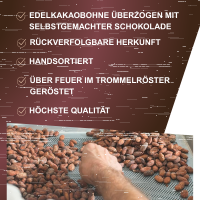 Kakaobohnen Zartbitter umhüllt Bio & Fair