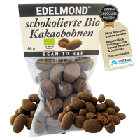 Knackige Bio-Kakaobohnen, zartbitter umh&uuml;llt