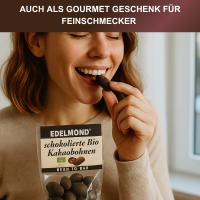Knackige Bio-Kakaobohnen, zartbitter umh&uuml;llt