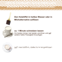 Schokolade am L&ouml;ffel. 7 x Vollmilch Bio &amp; Fair