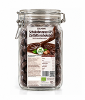 Schokobrunnen Zartbitter-Schokolade Bio im Glas