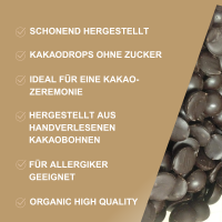 Trinkschokolade 100% Kakaobohne. Bio Drops