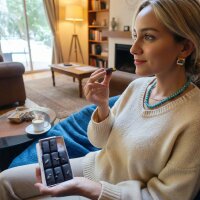 Kurkuma-Quitten-Marzipan in 100% Kakao, Fair