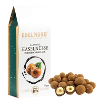Karamell-Haselnüsse in Zartbitter Schokolade Bio/Fair