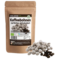 Schokolierte Kaffeebohnen, zartbitter, Bio - 200g
