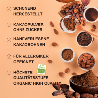 Edel-Kakaopulver geröstet, Bio zum Backen
