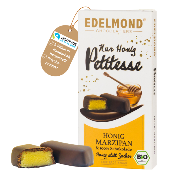 Honig-Marzipan in 100% Schokolade, Bio