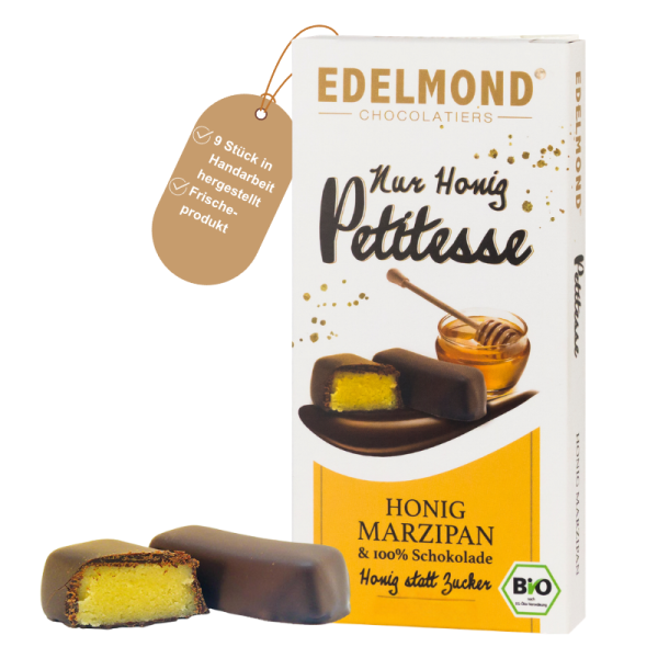 Honig-Marzipan in 100% Schokolade, Bio